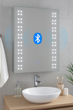 Keenware KBM-002 Vega LED Bathroom Mirror With Bluetooth Speakers, Demister & Shaver Socket