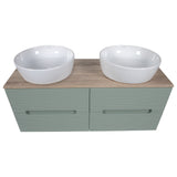 Keenware Finsbury Wall Hanging Double Vanity Unit: KVU-203