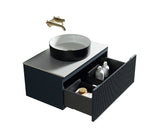 Keenware Windsor Countertop 600 Fluted Wall Hung Vanity Unit: