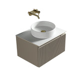 Keenware Windsor Countertop 600 Fluted Wall Hung Vanity Unit: