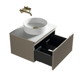 Keenware Windsor Countertop 600 Fluted Wall Hung Vanity Unit: