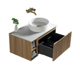 Keenware Windsor Countertop 800 Fluted Wall Hung Vanity Unit: