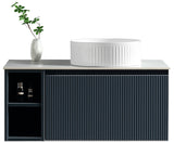 Keenware Windsor Countertop 800 Fluted Wall Hung Vanity Unit: