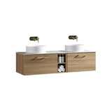 Keenware Harrow 1400 Double Wall Counter-Top Unit Incl Centre Storage