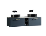 Keenware Harrow 1400 Double Wall Counter-Top Unit Incl Centre Storage