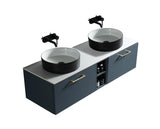 Keenware Harrow 1400 Double Wall Counter-Top Unit Incl Centre Storage