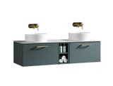 Keenware Harrow 1400 Double Wall Counter-Top Unit Incl Centre Storage