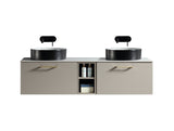 Keenware Harrow 1400 Double Wall Counter-Top Unit Incl Centre Storage