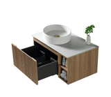 Keenware Windsor Countertop 800 Fluted Wall Hung Vanity Unit: