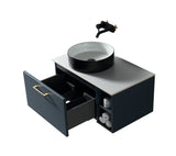 Keenware Harrow 800 Wall Counter-Top Unit Incl Side Storage