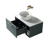 Keenware Harrow 800 Wall Counter-Top Unit Incl Side Storage