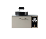 Keenware Harrow 800 Wall Counter-Top Unit Incl Side Storage