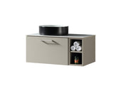 Keenware Harrow 800 Wall Counter-Top Unit Incl Side Storage