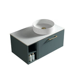 Keenware Harrow 800 Wall Counter-Top Unit Incl Side Storage