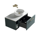 Keenware Harrow 800 Wall Counter-Top Unit Incl Side Storage