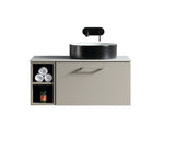 Keenware Harrow 800 Wall Counter-Top Unit Incl Side Storage