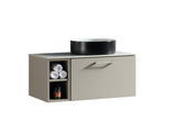 Keenware Harrow 800 Wall Counter-Top Unit Incl Side Storage