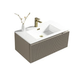 Keenware Windsor 800 Fluted Wall Hung Vanity Unit: