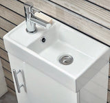 Keenware Kenley KVU-803 Floor Standing Cloakroom Vanity: White