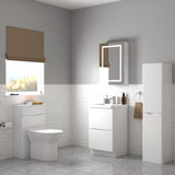 Keenware Dalston Back To Wall Toilet Unit: 500mm