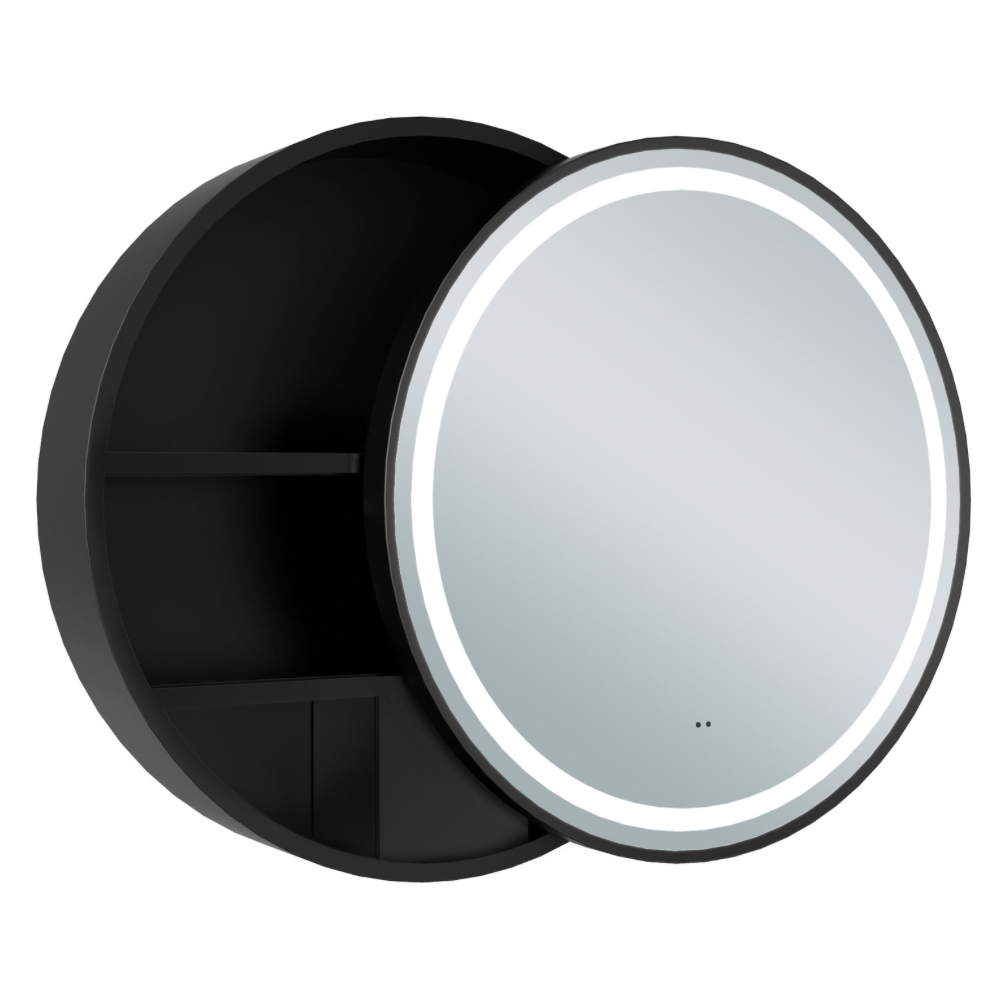 Keenware KBM 365 Zenith Lunar Round LED Bathroom Mirror Cabinet