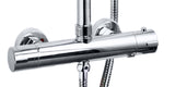 Keenware KBS-173 RAGLAN Chrome Overhead Shower System: Round