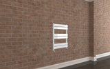 Keenware KTW-001 Hoxton White Designer Flat Panel Towel Warmer Radiator: 650x400mm