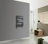 Keenware KTW-002 Hoxton Anthracite Grey Designer Flat Panel Towel Warmer Radiator: 650x400mm