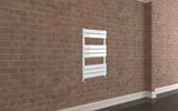 Keenware KTW-004 Hoxton White Designer Flat Panel Towel Warmer Radiator: 800x450mm