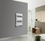 Keenware KTW-004 Hoxton White Designer Flat Panel Towel Warmer Radiator: 800x450mm
