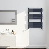 Keenware KTW-005 Hoxton Anthracite Grey Designer Flat Panel Towel Warmer Radiator: 800x450mm