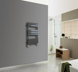 Keenware KTW-005 Hoxton Anthracite Grey Designer Flat Panel Towel Warmer Radiator: 800x450mm