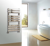 Keenware KTW-006 Hoxton Chrome Designer Flat Panel Towel Warmer Radiator: 800x450mm