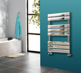 Keenware KTW-006 Hoxton Chrome Designer Flat Panel Towel Warmer Radiator: 800x450mm