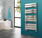 Keenware KTW-009 Hoxton Chrome Designer Flat Panel Towel Warmer Radiator: 1000x450mm