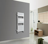 Keenware KTW-010 Hoxton White Designer Flat Panel Towel Warmer Radiator: 1200x450mm