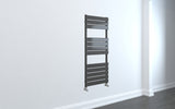 Keenware KTW-011 Hoxton Anthracite Grey Designer Flat Panel Towel Warmer Radiator: 1200x450mm