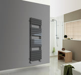 Keenware KTW-014 Hoxton Anthracite Grey Designer Flat Panel Towel Warmer Radiator: 1600x450mm
