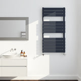 Keenware KTW-023 Anthracite Grey Designer Flat Panel Towel Warmer Radiator: 1200x600mm