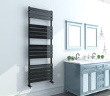 Keenware KTW-026 Anthracite Grey Designer Flat Panel Towel Warmer Radiator: 1600x600mm