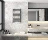 Keenware KTW-241 Pinner Anthracite Grey Towel Ladder Rail Towel Warmer Radiator: 800x500mm