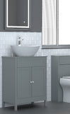 Keenware KVU-009G Chelsea Shaker Style Grey Vanity With Grey Counter Top & Chelsea Oval Sink