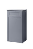 Keenware KVU-016 Grey Chelsea Shaker Style Back To Wall Toilet Unit