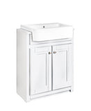 Keenware KVU-020 Kensington White Vanity Unit With Traditional Belfast Sink – 600mm