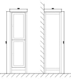 Keenware KVU-058 Sapphire Blue Chelsea Shaker Style Tall Bathroom Vanity Side Cupboard