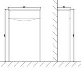 Keenware Dalston Back To Wall Toilet Unit: 500mm
