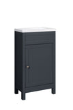 Keenware KVU-410 Slate Grey Chelsea Shaker Style Cloakroom Vanity Unit – 460mm