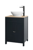 Keenware Chelsea Countertop Vanity Suite: Slate/Oak