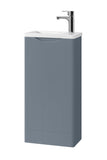 The Keenware KVU-487 Grey Dalston Floor Standing Cloakroom Vanity Unit: 400mm