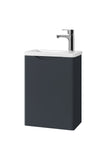 The Keenware KVU-493 Slate Dalston Wall Hung Cloakroom Vanity Unit: 400mm